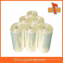 Zhongbao high quality clear heat sensitive PVC film in rolls